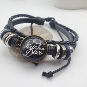Panic at the disco pop rock‎ emo band bracelet